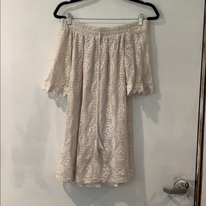 Off the shoulder lace dress